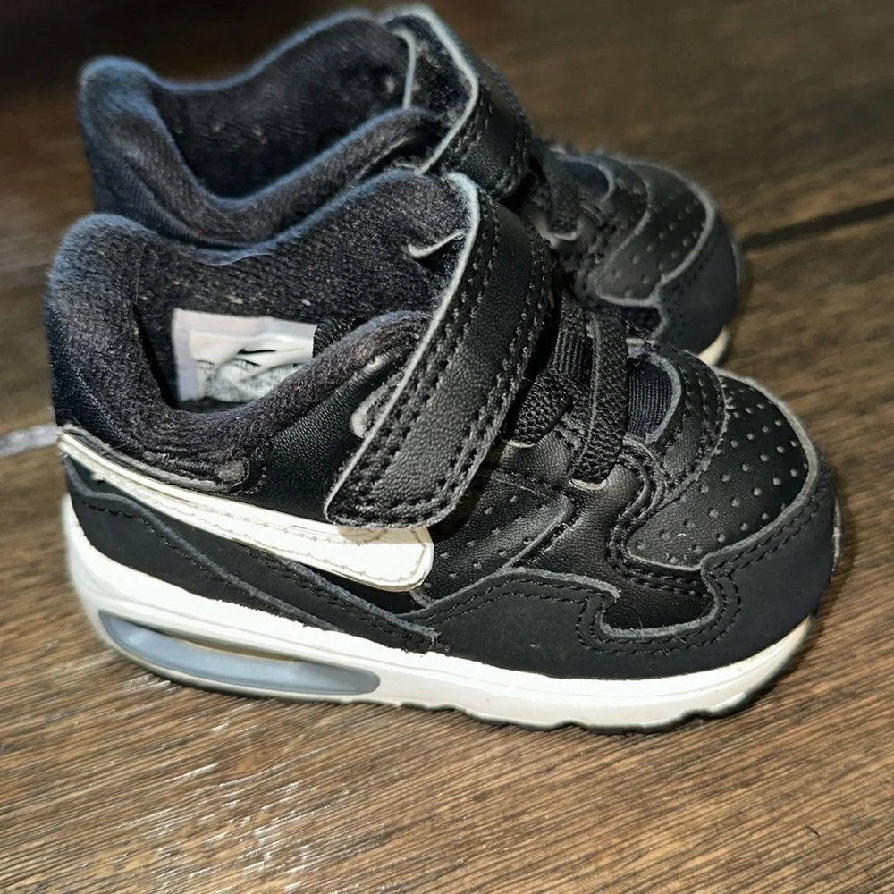 Nike‎ Air Max ST TDV Sneaker Kids Toddler 4C Black White 654289-001